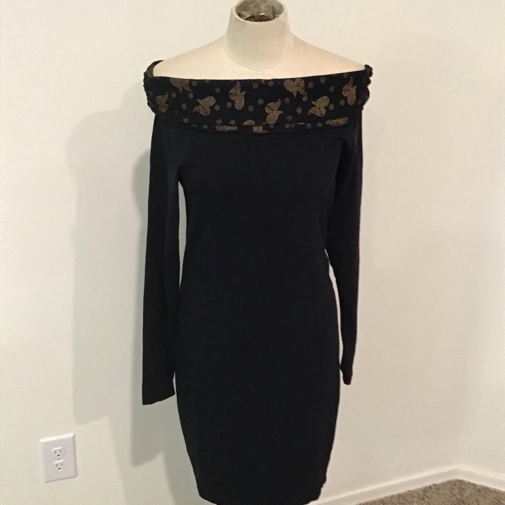 French connection off shoulder dress, size large - Picture 2 of 6